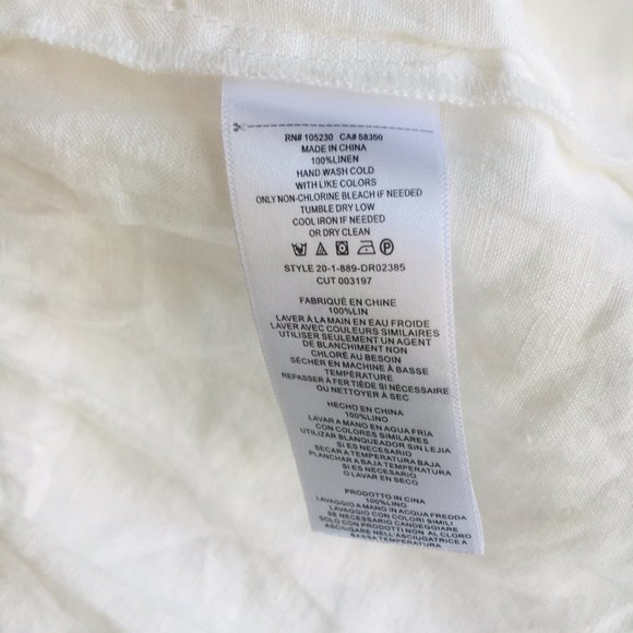 Joie Brandt 100% Linen Ruffled Flounce Shift Dress - Picture 6 of 10